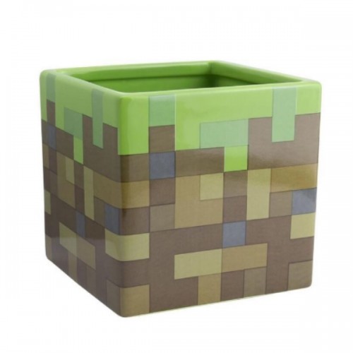 Κεραμική Μολυβοθήκη Γλαστράκι Block - Minecraft