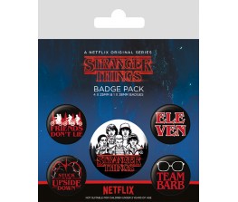 Pins Set Stranger Things - Χαρακτήρες