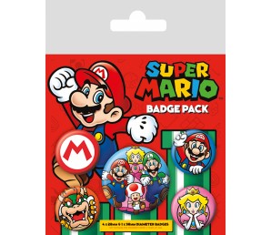 Pins Set Super Mario - Mario Bros