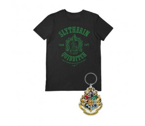 T-shirt Slytherin Gift Set με μπρελοκ - Harry Potter