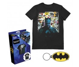 T-shirt Batman Gift Set με μπρελοκ - DC