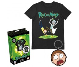 T-shirt Rick and Morty Gift Set με μπρελοκ