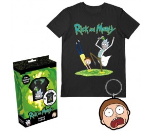T-shirt Rick and Morty Gift Set με μπρελοκ