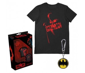 T-shirt The Batman Gift Set με μπρελοκ - DC