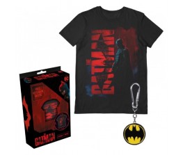 T-shirt The Batman Gotham Gift Set με μπρελοκ - DC