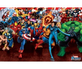 Αφίσα Marvel Heroes - Attack