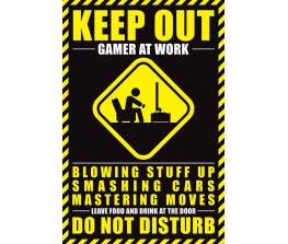 Αφίσα Gamer At Work - Do Not Disturb