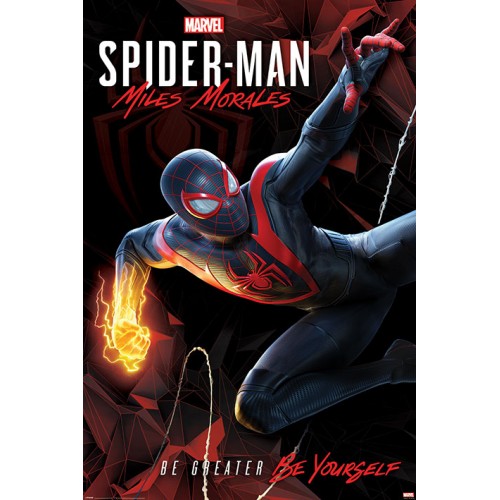 Αφίσα Spiderman Miles Morales - Cybernetic Swing