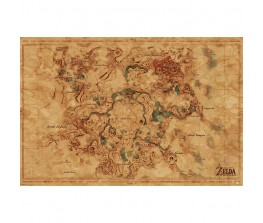 Αφίσα Hyrule Map Breath of the Wild - Zelda