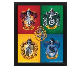 Κάδρο 3D Colourful Crest - Harry Potter