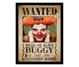 Κάδρο Buggy Wanted Poster - One Piece
