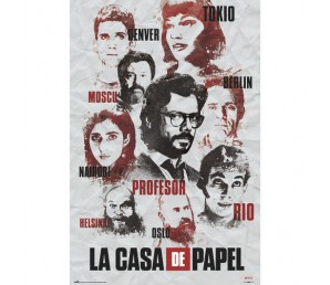 Αφίσα Characters - La Casa De Papel