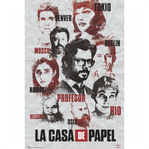 Αφίσα Characters - La Casa De Papel