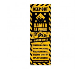 Αφίσα Πόρτας Gaming Caution