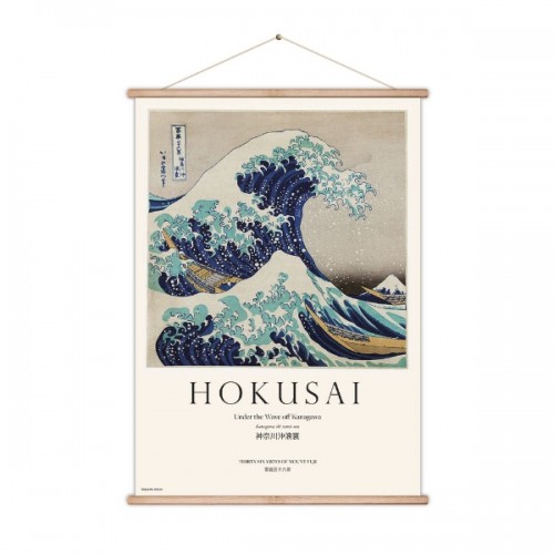 Πανό Ξύλινο Hokusai The Great Wave of Kanagawa