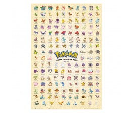 Αφίσα First Generation Pokemon