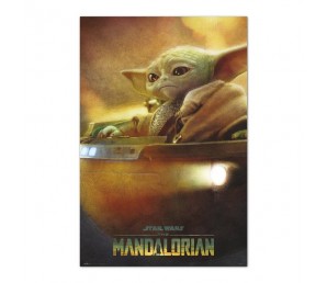 Αφίσα Mandalorian Grogu Pod - Star Wars