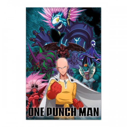 Αφίσα Saitama VS Villains - One Punch Man