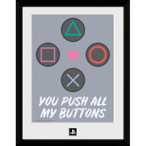 Κάδρο PlayStation - Push My Buttons